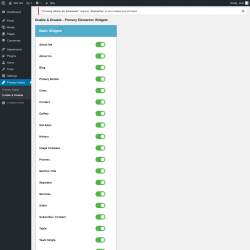 Page screenshot: Primary Addon → Enable & Disable