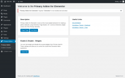 Page screenshot: Primary Addon