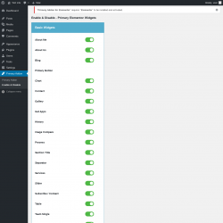 Page screenshot: Primary Addon → Enable & Disable