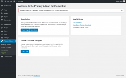 Page screenshot: Primary Addon