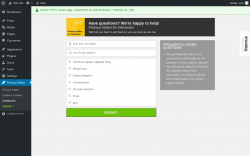 Page screenshot: Primary Addon → Contact Us
