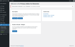 Page screenshot: Primary Addon