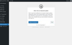 Page screenshot: Print My Blog ‹ Test site — WordPress