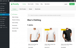 Page screenshot: Printify