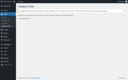 Page screenshot: Artists &rarr; Category Order
