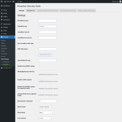 Page screenshot: Settings → PSS Settings → 
                    Captured Traffic Data (Premium)                