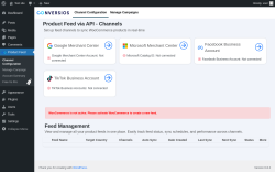 Page screenshot: Channel Configuration ‹ Test site — WordPress