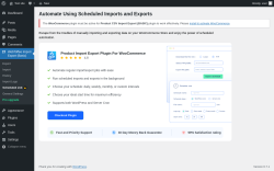 Page screenshot: WebToffee Import Export (Basic) → Scheduled Job 