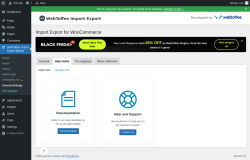 Page screenshot: WebToffee Import Export (Basic) &rarr; General Settings &rarr; Help Guide