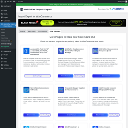 Page screenshot: WebToffee Import Export (Basic) &rarr; General Settings &rarr; Other Solutions
