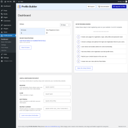 Page screenshot: Profile Builder