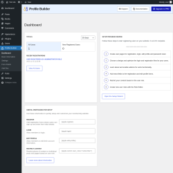 Page screenshot: Profile Builder