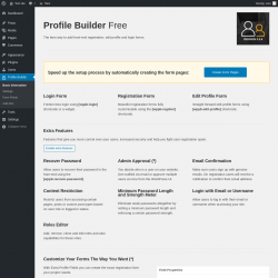 Page screenshot: Profile Builder