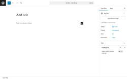 Page screenshot: User Blogs → Add Post