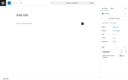 Page screenshot: User Blogs → Add Post