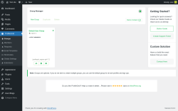 Page screenshot: Groups &lsaquo; Test site &mdash; WordPress