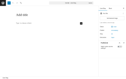 Page screenshot: User Blogs &rarr; Add Post