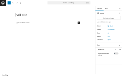 Page screenshot: User Blogs &rarr; Add Post