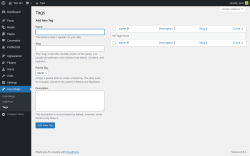 Page screenshot: User Blogs &rarr; Tags