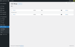 Page screenshot: User Blogs