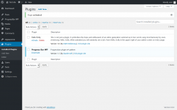 Page screenshot: Plugins &lsaquo; Test site &mdash; WordPress