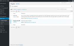 Page screenshot: Plugins &lsaquo; Test site &mdash; WordPress