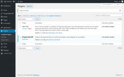 Page screenshot: Plugins &lsaquo; Test site &mdash; WordPress