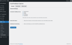 Page screenshot: Settings → SureFeedback