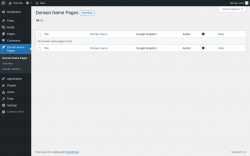 Page screenshot: Domain Name Pages