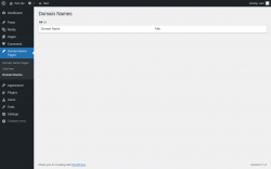 Page screenshot: Domain Name Pages &rarr; Domain Names