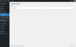 Page screenshot: Domain Name Pages &rarr; Domain Names