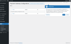 Page screenshot: Pay → Configurations