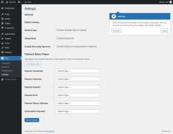 Page screenshot: Pay → Settings