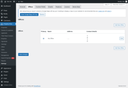 Page screenshot: Property Hive &rarr; Settings &rarr; Offices