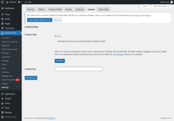 Page screenshot: Property Hive &rarr; Settings &rarr; License