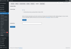 Page screenshot: Property Hive &rarr; Settings &rarr; License