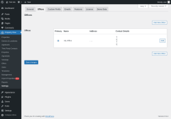 Page screenshot: Property Hive &rarr; Settings &rarr; Offices