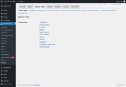 Page screenshot: Property Hive &rarr; Settings &rarr; Custom Fields