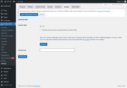 Page screenshot: Property Hive &rarr; Settings &rarr; License