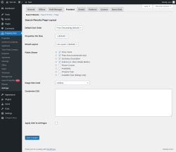 Page screenshot: Property Hive &rarr; Settings &rarr; Frontend