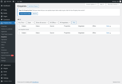 Page screenshot: Property Hive &rarr; Enquiries