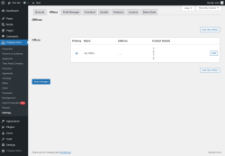 Page screenshot: Property Hive &rarr; Settings &rarr; Offices