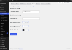 Page screenshot: Property Hive &rarr; Settings &rarr; Emails