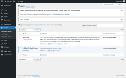 Page screenshot: Plugins ‹ Test site — WordPress