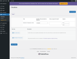 Page screenshot: Checklists