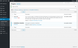 Page screenshot: Plugins ‹ Test site — WordPress