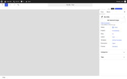 Page screenshot: Add Post &lsaquo; Test site &mdash; WordPress