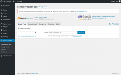 Page screenshot: Product Feed