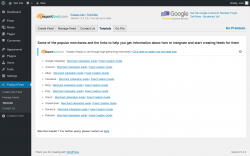 Page screenshot: Product Feed → Tutorials
