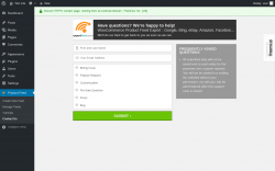 Page screenshot: Product Feed → Contact Us